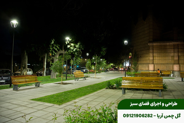 نورپردازی فضای سبز